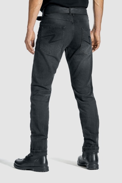 Moto d insai Pando ROBBY SLIM BLACK Motorcycle Jeans Men s Slim